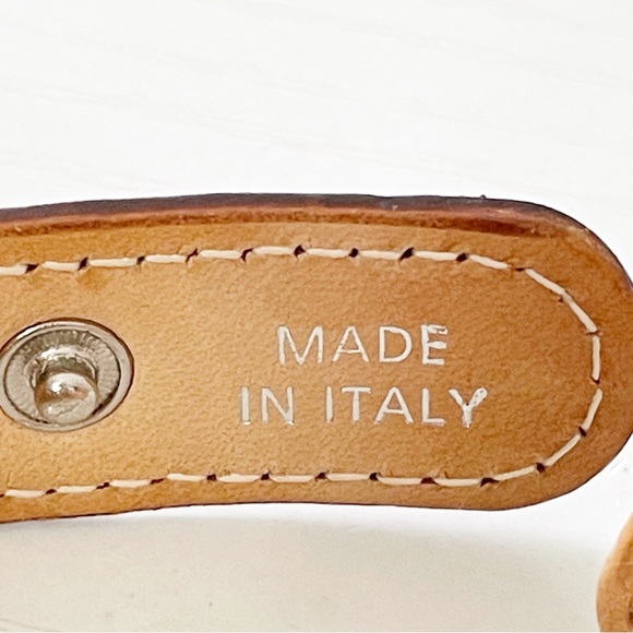 Coach red monogram fabric and leather snap button bracelet - Picture 10 of 10